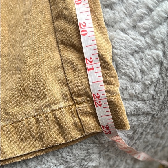 OLD NAVY butter toffee Tan Sleeveless Button-Down wide leg Jumpsuit lagenlook M - Picture 12 of 13